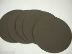 5pcs 8" Round Emory 0 Grit Polishing Discs, Carborundum USA