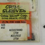 100-120lb Mono Leader Crimp Sleeves Single Barrel Cable Strand 25pcs