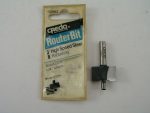 3/8" Straight Router Bit with 1/4" Shaft, Solid Pilot, Credo 12063 - Image 2