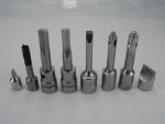 8pc Assorted Screw Driver Tips with Square Drive, Straight Phillips Clutch