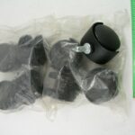 Light Duty Casters, Stud Mount, 8pc Lot