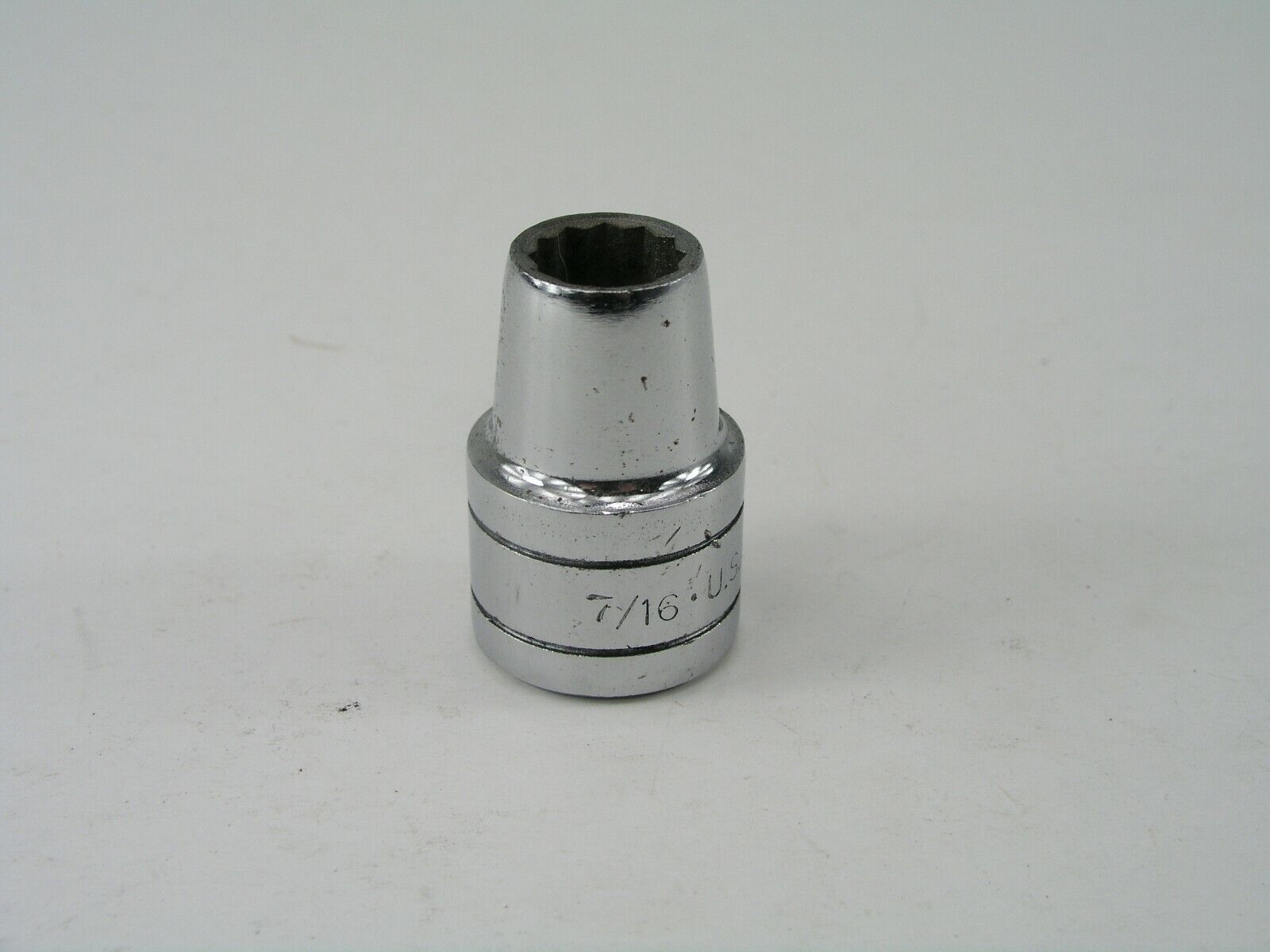 s-l1600 (1) 7/16" Socket 12pt 1/2" Drive SK Vintage Cone Type - Image 1