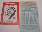 Vintage Wheel Tite Photo Guide #286, Copyright 1986 with 87-89 Price Lists - Image 2