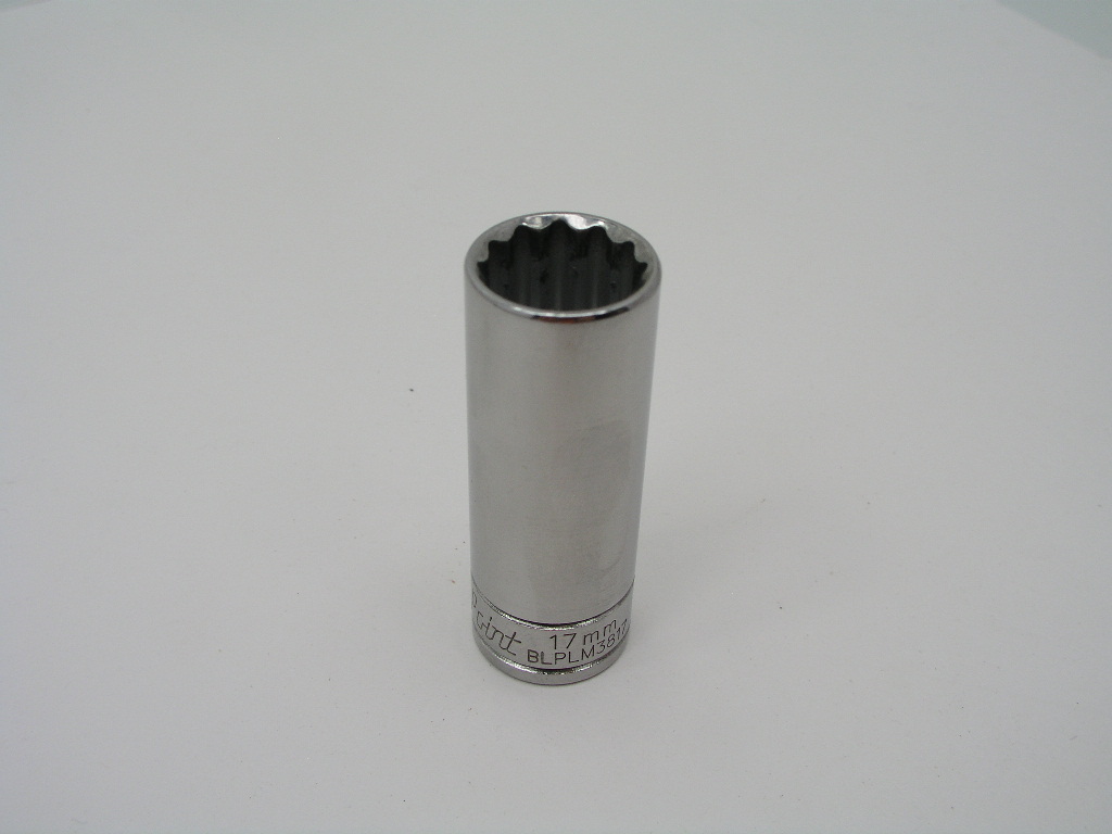 OLYMPUS DIGITAL CAMERA 17mm 3/8" Drive 12pt Deep Socket, Blue Point BLPM3817 - Image 1