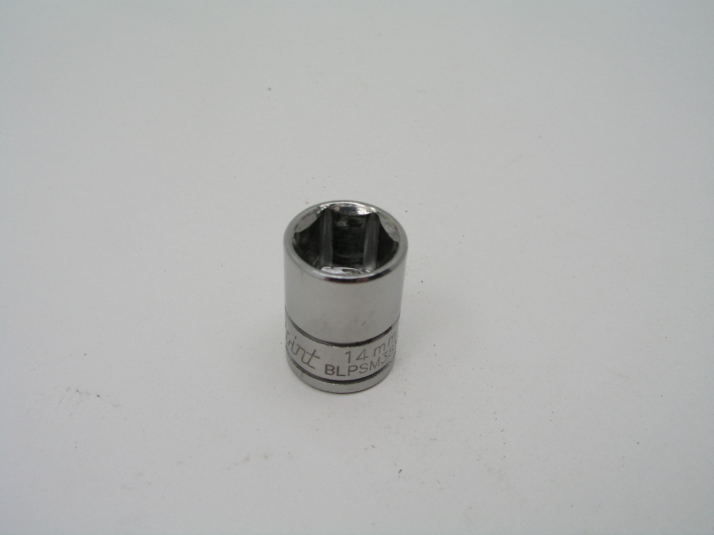 OLYMPUS DIGITAL CAMERA 14mm 3/8" Drive 6pt Socket, Blue Point BLPSM3814 - Image 1