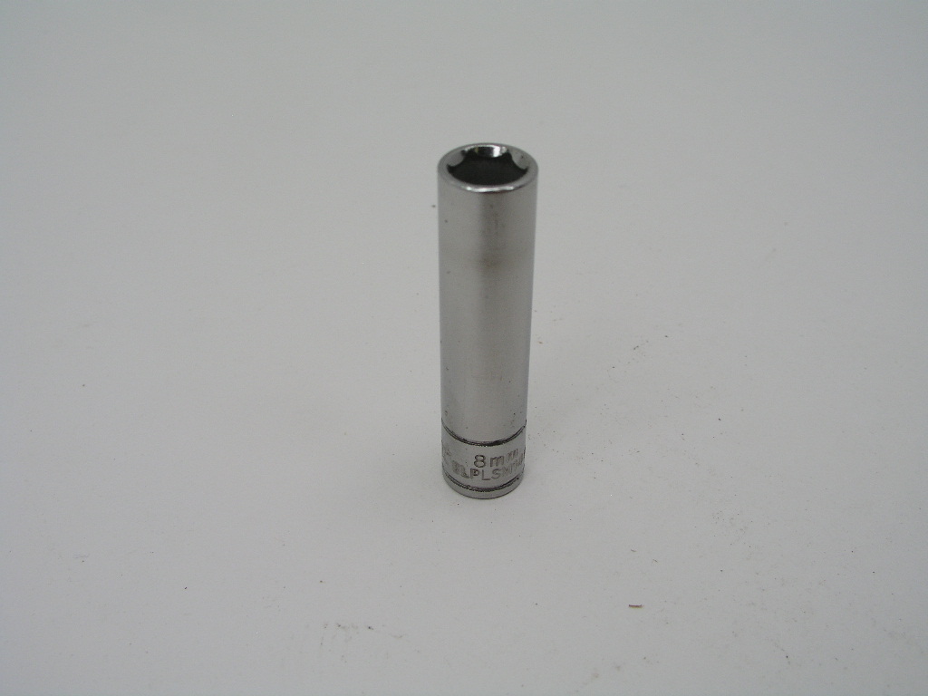OLYMPUS DIGITAL CAMERA 8mm 1/4" Drive 6pt Deep Socket, Blue Point BLPLSM148 - Image 1