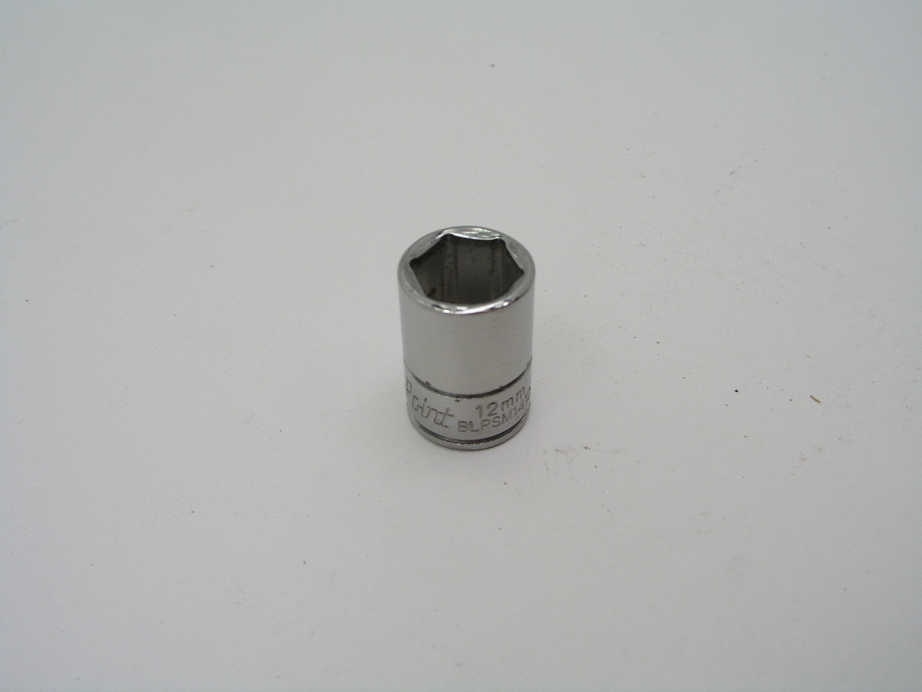 OLYMPUS DIGITAL CAMERA 12mm 1/4" Drive 6pt Socket, Blue Point BLPSM1412 - Image 1