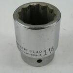 1-1/4"   3/4" Drive 12pt Socket, Wright