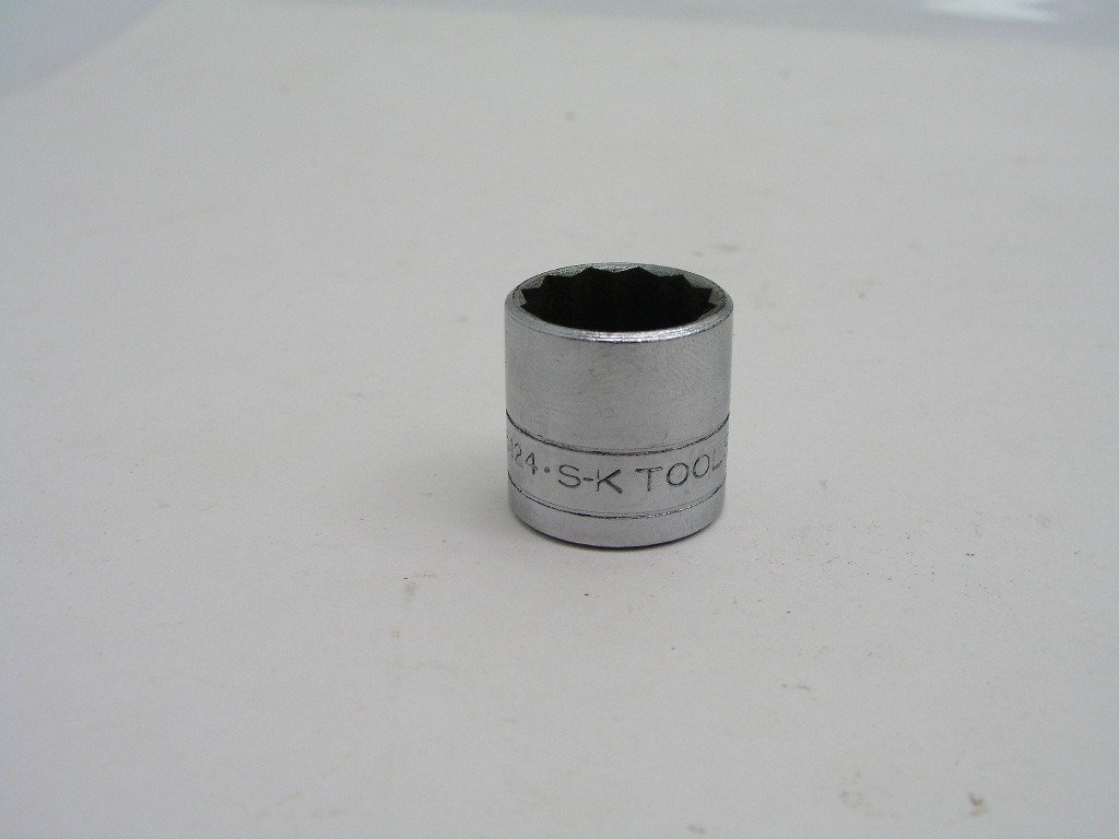 OLYMPUS DIGITAL CAMERA 3/4" 3/8" Drive 12pt Socket, 45124 SK Tools Logo - Image 1