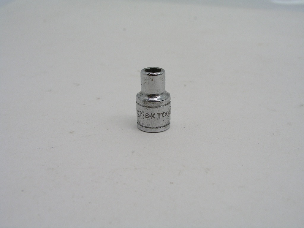 OLYMPUS DIGITAL CAMERA 7/32" 1/4" Drive 6pt Socket, 40907 SK Tools Logo - Image 1
