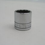 7/8"   3/8" Drive 12pt Socket, SK 45128 Large Logo