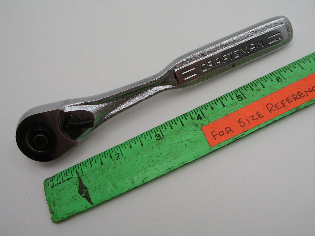 OLYMPUS DIGITAL CAMERA Vintage 3/8" Drive Ratchet, Craftsman VG44811, Lot B - Image 1