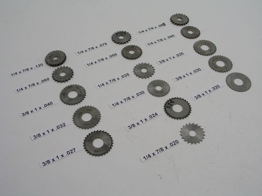 OLYMPUS DIGITAL CAMERA 16pc Miniature Slitting Grooving Saw Blades Lot Assorted Thicknesses - Image 1