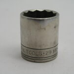 29mm   1/2" Drive 12pt Socket SK 40329 Vintage Tools Logo