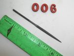 Half Round Taper Needle File Cut #0 CN Co, lot 006