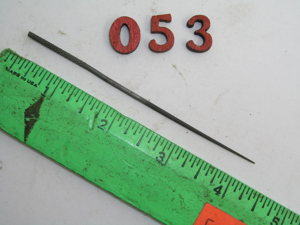 OLYMPUS DIGITAL CAMERA Round Tapered Needle File Cut #0 AS, lot 53 - Image 1
