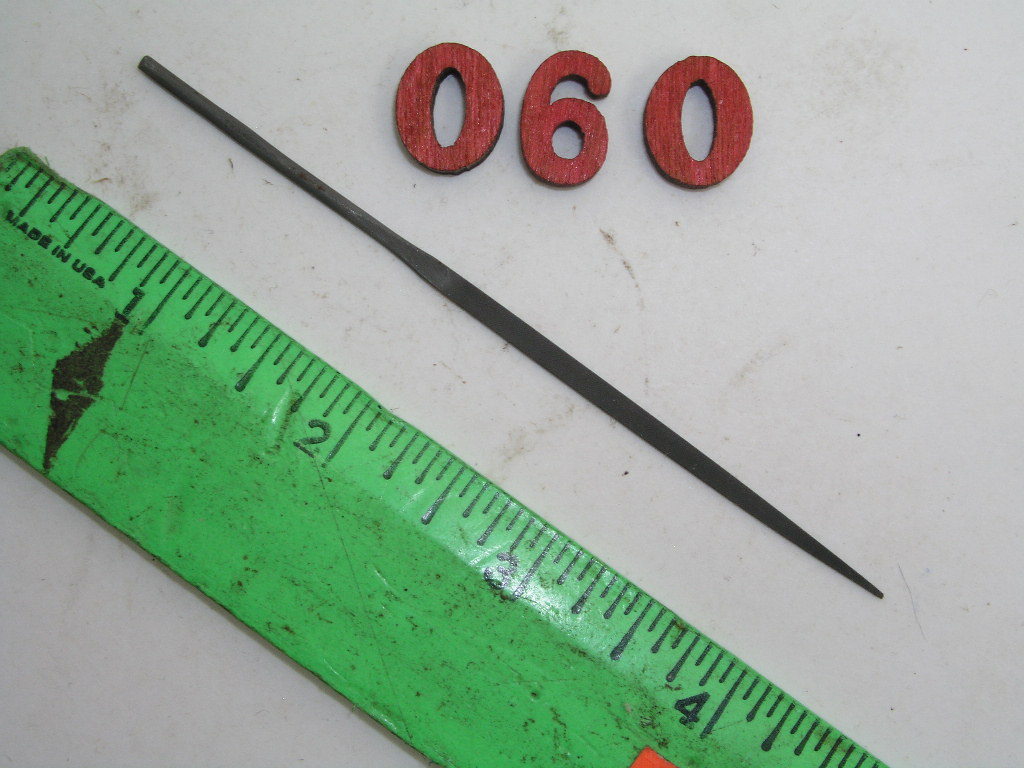 OLYMPUS DIGITAL CAMERA Flat Taper Needle File Cut #4 Nicholson, lot 60 - Image 1