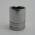 16mm   3/8" Drive 6pt Socket Large Logo, SK 316