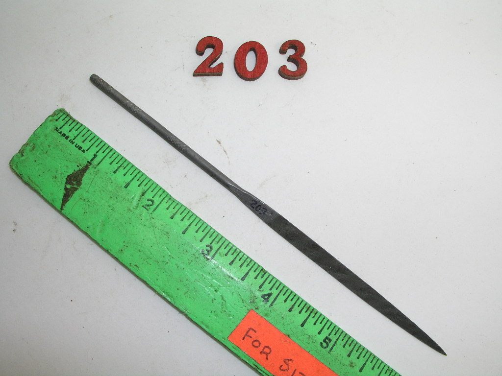 OLYMPUS DIGITAL CAMERA Half Round Taper Needle File Cut #0 Nicholson, lot 203 - Image 1