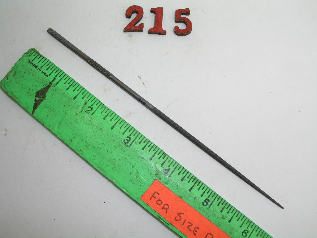 OLYMPUS DIGITAL CAMERA Round Taper Needle File Cut #2 Nicholson USA, lot 215 - Image 1