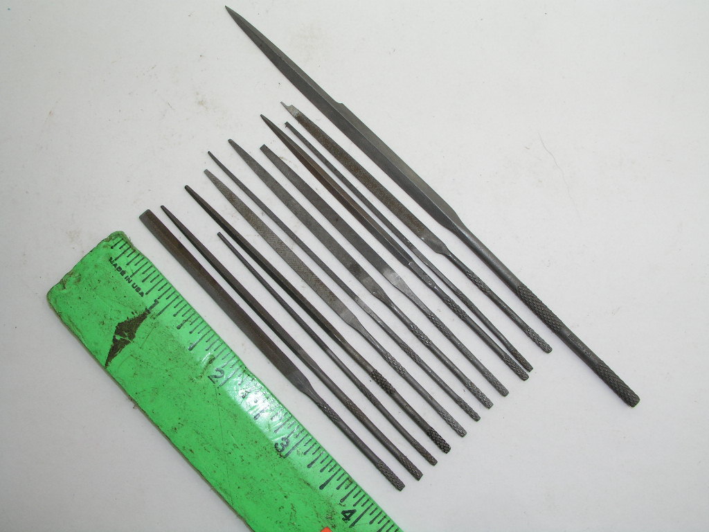 OLYMPUS DIGITAL CAMERA 12pc Lot Needle Files Nicholson USA, lot AA - Image 1
