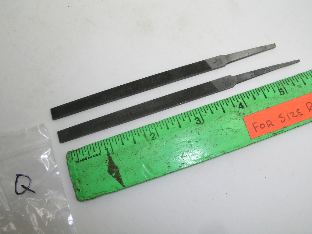 OLYMPUS DIGITAL CAMERA 2pcs 9/32 Wide XF Pillar Files Cut #2 & 4 Nicholson USA, Lot Q - Image 1
