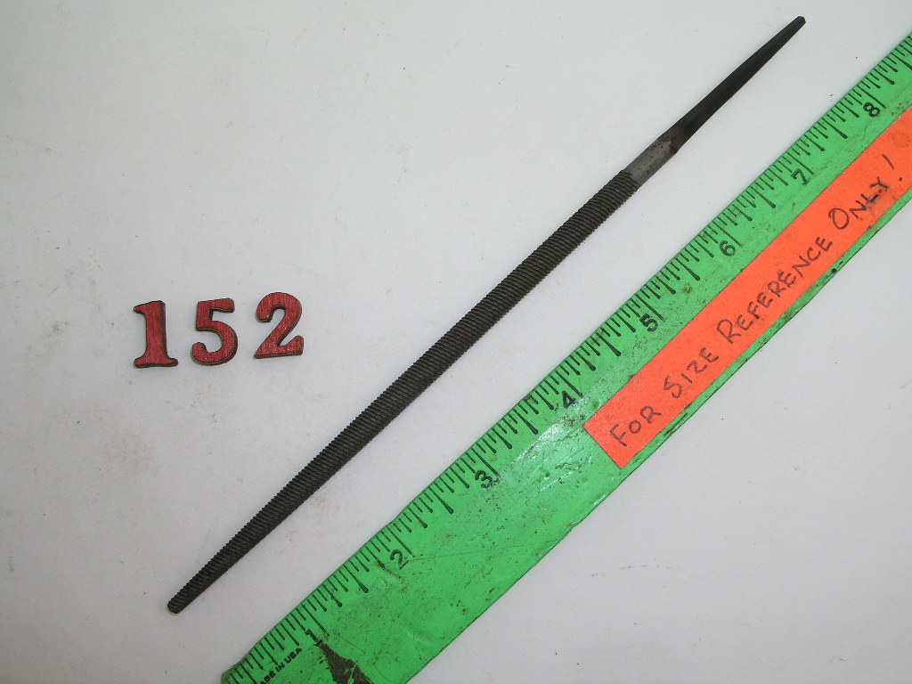 OLYMPUS DIGITAL CAMERA 6" Round Taper File Bastard Atkins USA - Image 1