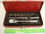 Vintage Proto Big Dawg 3/8" Drive Socket Set in Metal Case