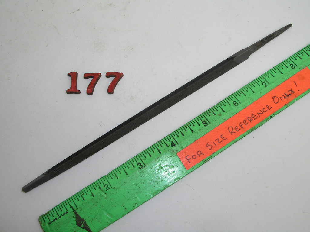 OLYMPUS DIGITAL CAMERA 7" Triangle Slim Taper File Atkins USA - Image 1