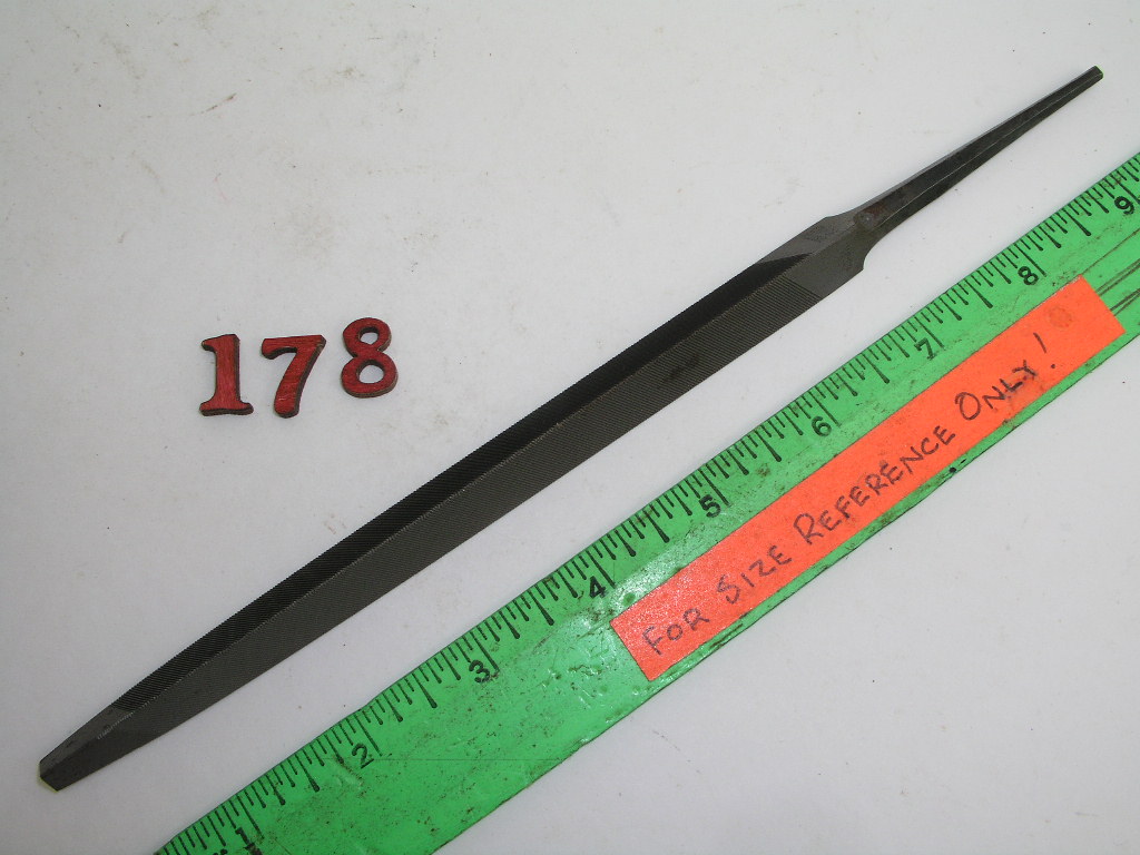 OLYMPUS DIGITAL CAMERA 7" Triangle Regular Taper File Disston USA - Image 1