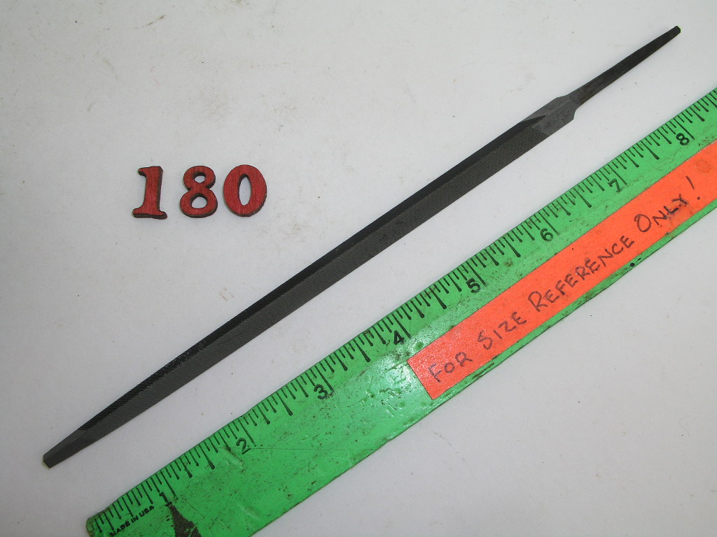 OLYMPUS DIGITAL CAMERA 7" Triangle Extra Slim Taper File Disston USA - Image 1