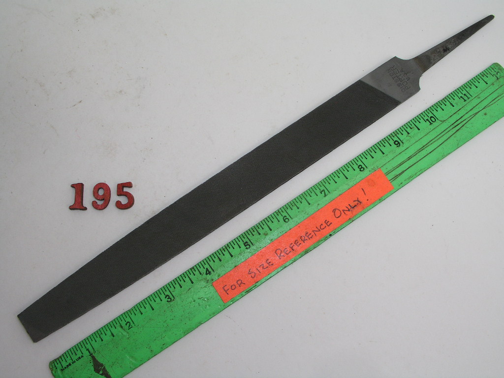 OLYMPUS DIGITAL CAMERA 10" Flat Taper File Bastard Disston USA - Image 1