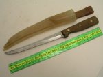 Old Homestead Filet Knife Stainless Wood Handle and Belt Sheath