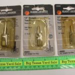 3pcs 1/2" Straight Router Bits with 1/4" Shank Black & Decker B&D U58993