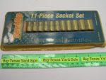 11pc Inch Socket Set 1/4" Drive
