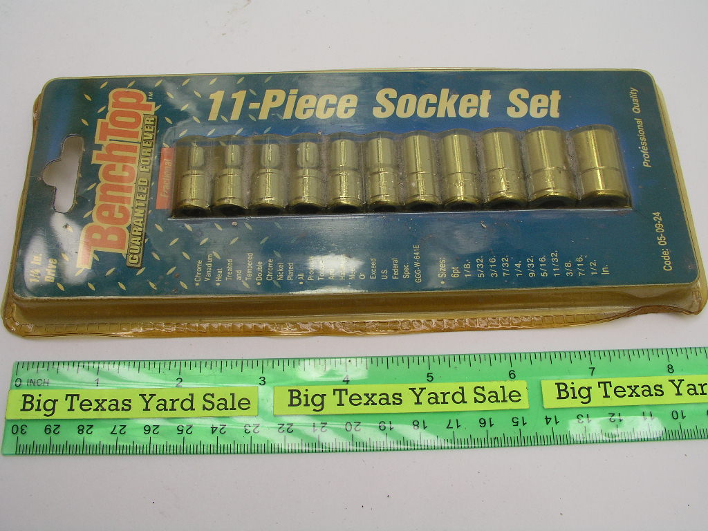 OLYMPUS DIGITAL CAMERA 11pc Inch Socket Set 1/4" Drive - Image 1