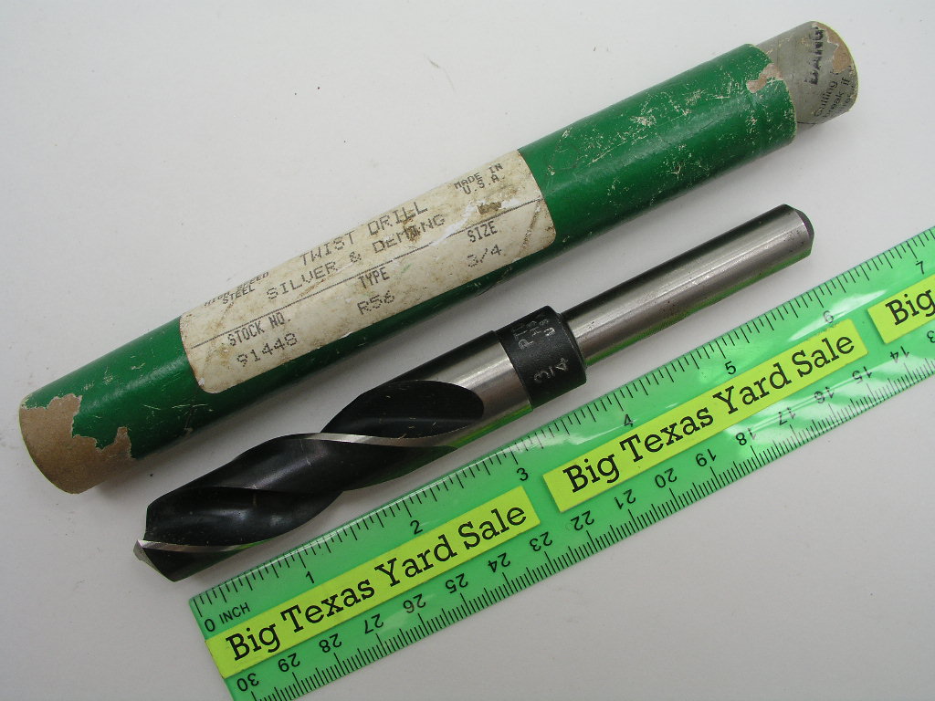 OLYMPUS DIGITAL CAMERA 3/4" Drill Bit with 1/2" Shaft Precision Twist Drill Silver & Demming - Image 1