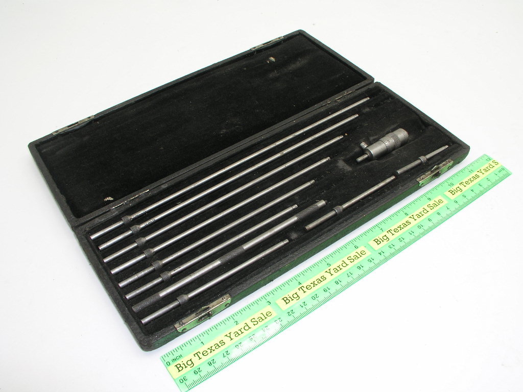 OLYMPUS DIGITAL CAMERA 1-3/4 To 12" 11pc Inside Micrometer Set Starrett - Image 1