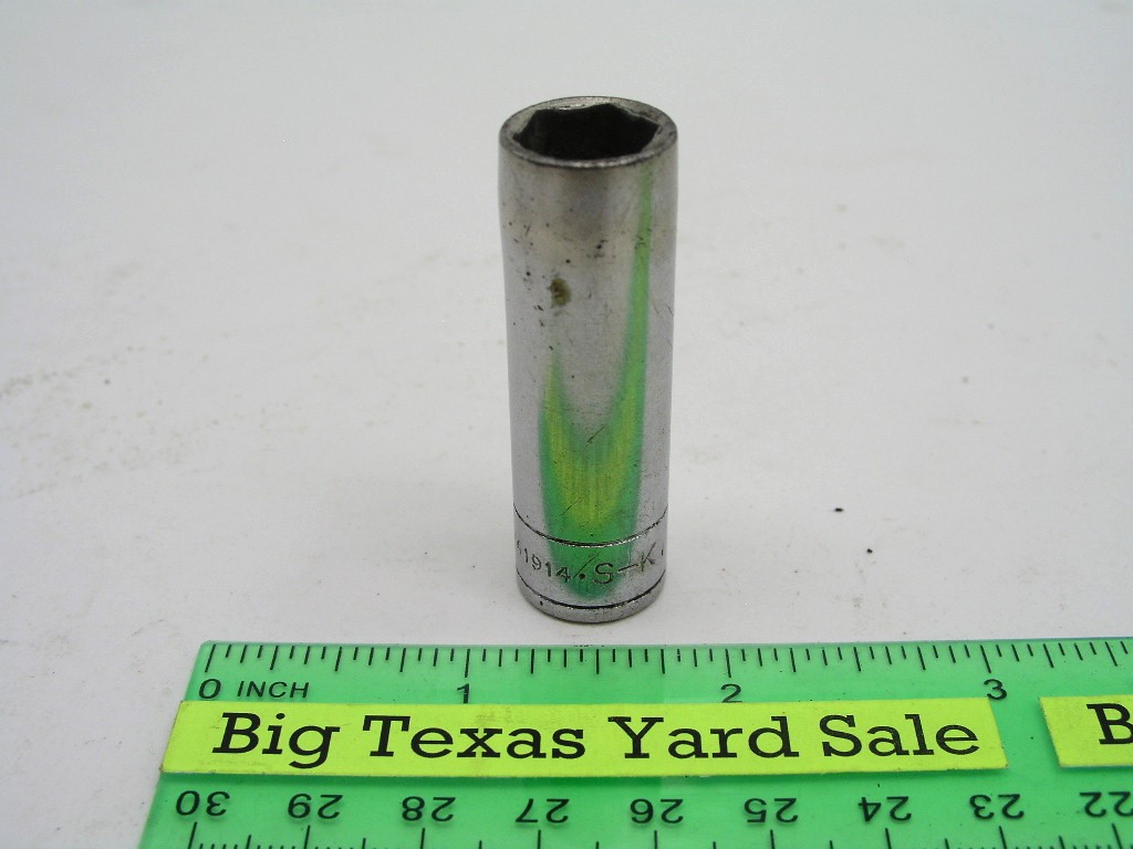 OLYMPUS DIGITAL CAMERA 7/16" 1/4" Drive 6pt Deep Socket SK 41914 - Image 1