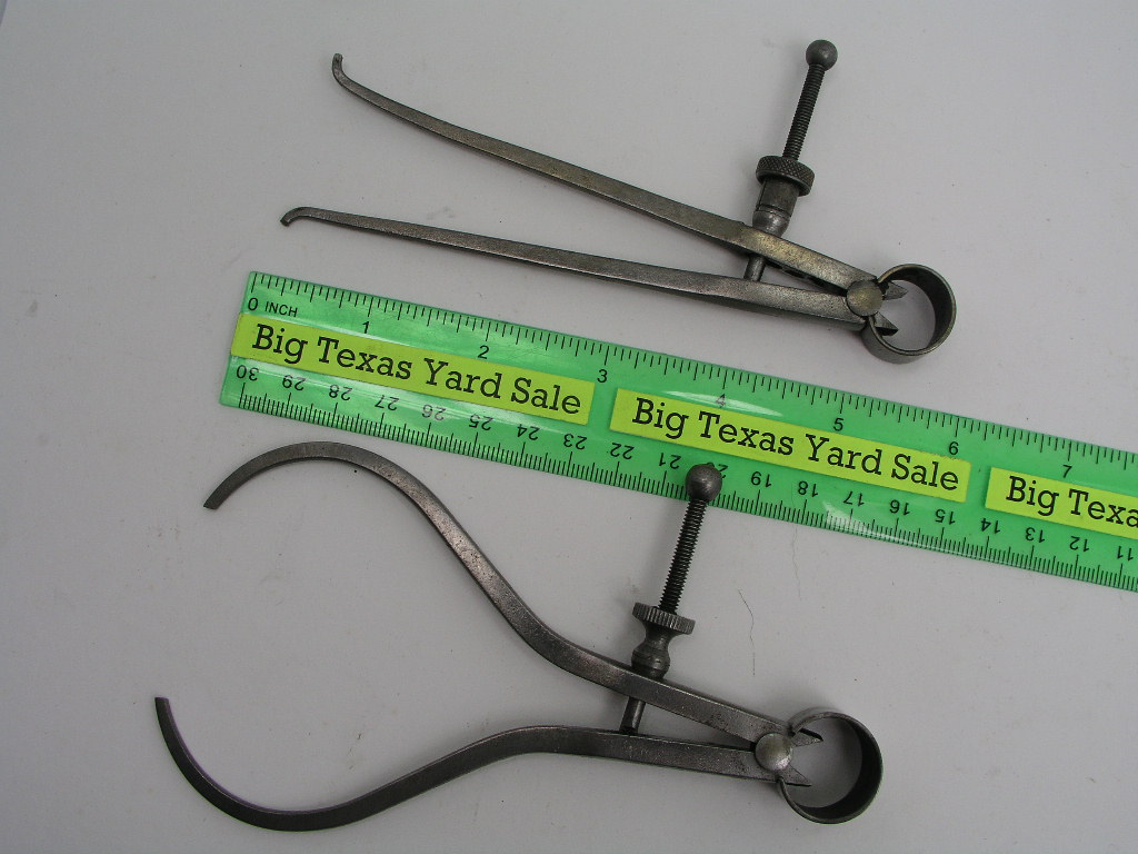 OLYMPUS DIGITAL CAMERA 5" Leg Starrett Inside and Outside Bow Caliper Set - Image 1
