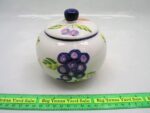Orchard Jubilee Pattern Sugar Bowl with Top by Artists Touch - Image 2