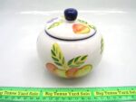 Orchard Jubilee Pattern Sugar Bowl with Top by Artists Touch